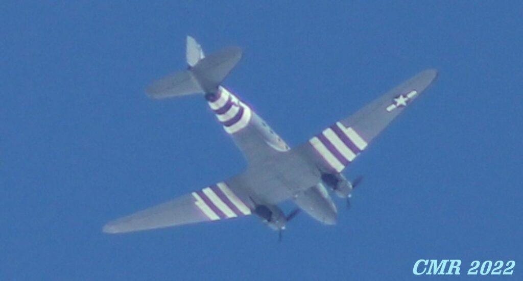 The 'Placid Lassie' (Serial 42-24064) is a celebrated veteran airframe, pictured here in its full D-Day invasion stripe markings