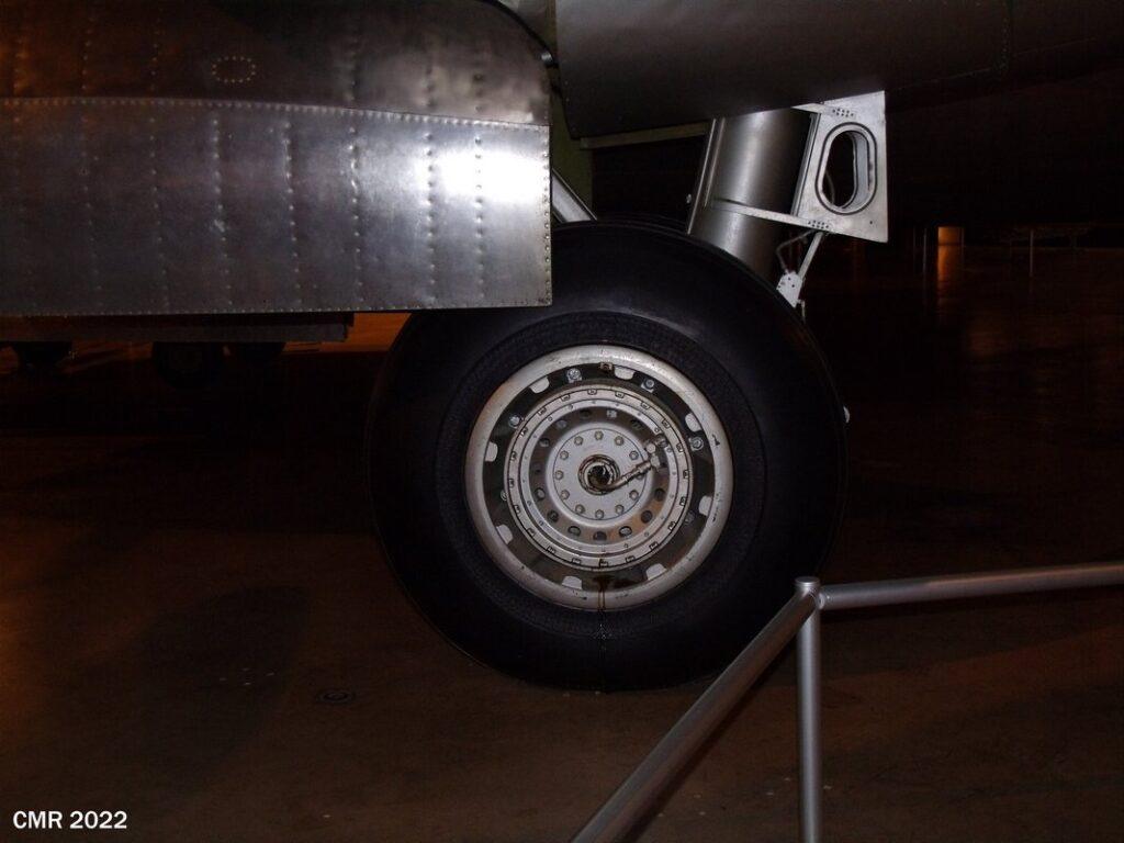 Side view B-29 main gear closeup