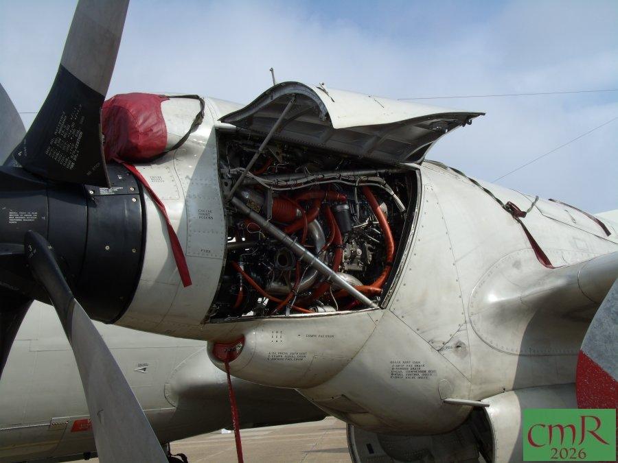 P-3 Orion nacelle opened