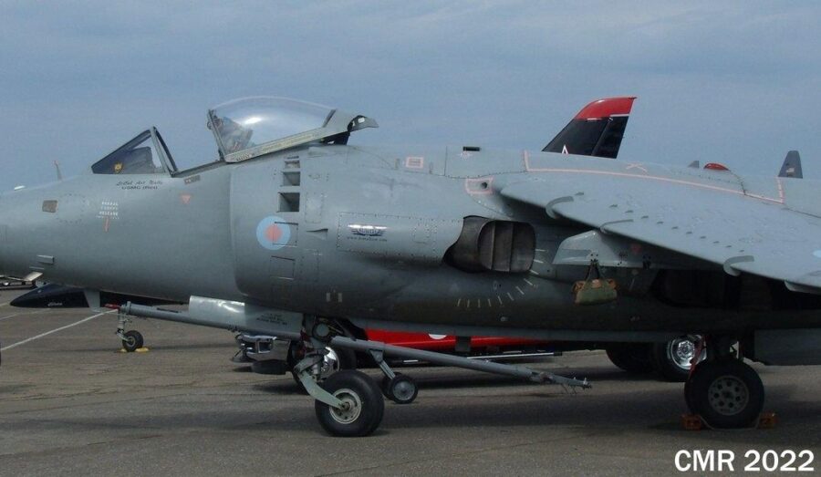 Sea Harrier forward fuselage side view