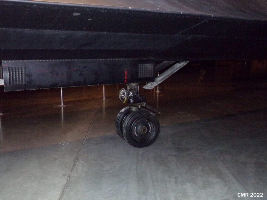 Closeup SR-71 Blackbird nose gear