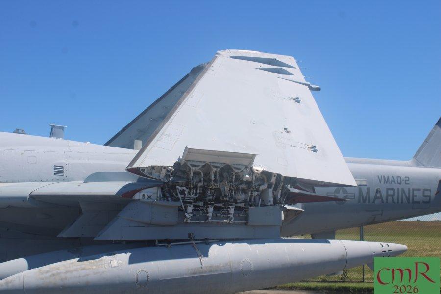 EA-6B Prowler with wings in the folded position